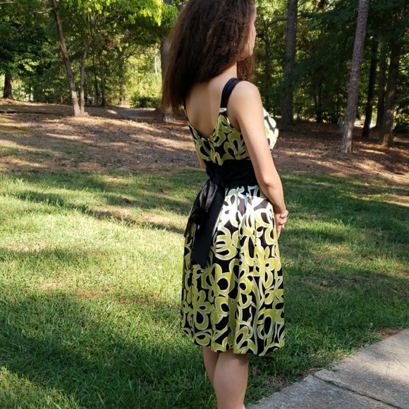 Beautiful colorful silk dress - Picture 5 of 6